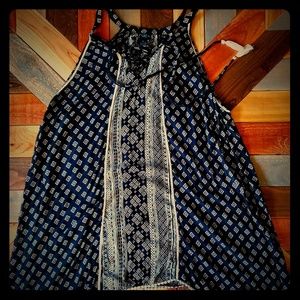 👗👗 EUC Black and White Flowing Tank Dress